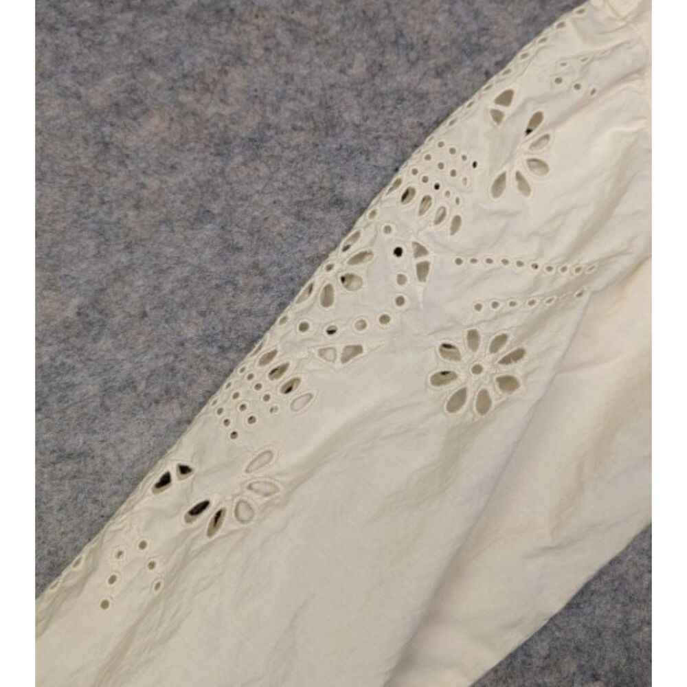 NWT Ivory Sz Small Embroidered Sleeve UNDER CANVAS Blouse GOOD HART MATILDA JANE - Picture 6 of 10